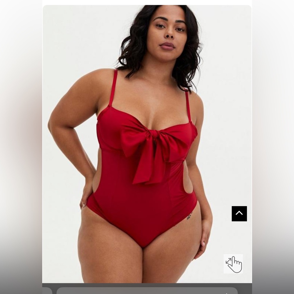 Torrid Big Bow Satin Bodysuit